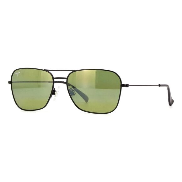 New MAUI JIM Naauao Black Polarised Square HT675 02 Sunglasses Women - Picture 1 of 4